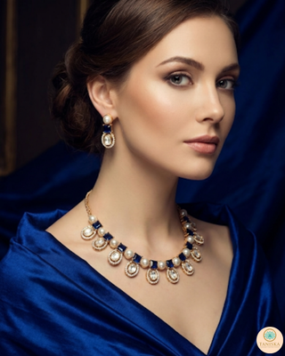 The Verra Necklace Set (Royal Blue)