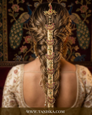 Imperial Pachi Kundan Bridal Choti