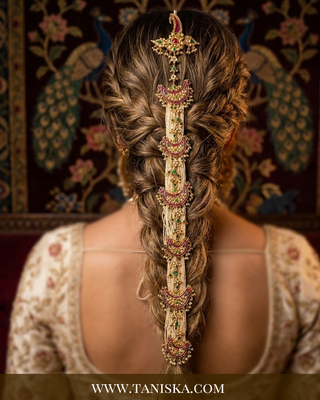 Imperial Pachi Kundan Bridal Choti