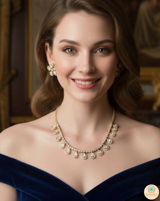 The Aurelia Floral Kundan Necklace Set