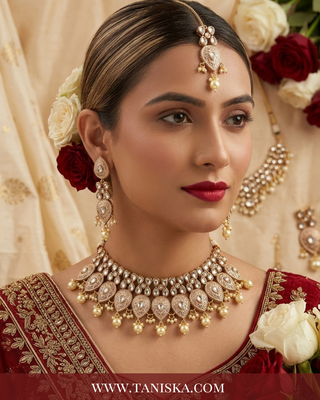 The Firuza Royal Meenakari Choker Set