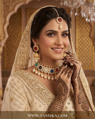 Navratna Inspired Multicolored Bridal Set
