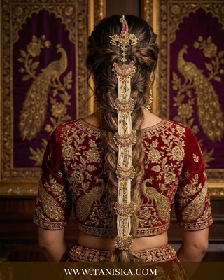 Imperial Pachi Kundan Bridal Choti