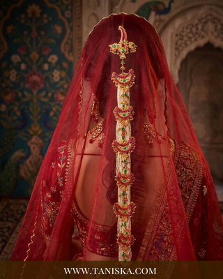Imperial Pachi Kundan Bridal Choti