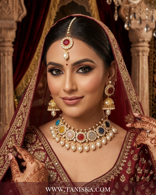 Navratna Inspired Multicolored Bridal Set