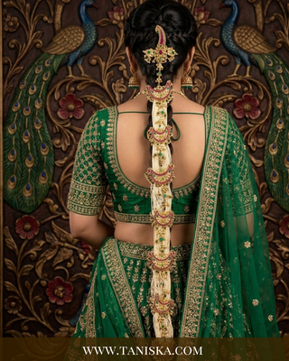 Imperial Pachi Kundan Bridal Choti