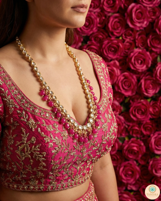 The Sovereign Ishani Ruby-Tone Heritage Haar (Hot Pink)