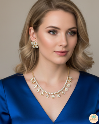 The Aurelia Floral Kundan Necklace Set
