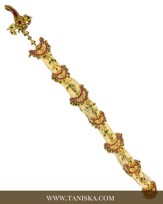 Imperial Pachi Kundan Bridal Choti