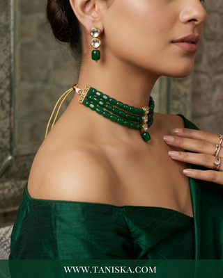 The Emerald Enigma Beaded Mala