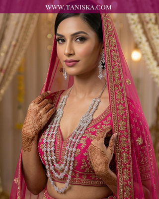 The Crystal Cascade Bridal Haar