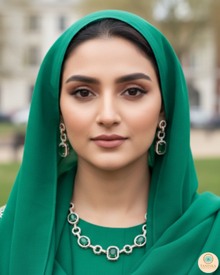 The Emerald Geo-Luxe Necklace Set