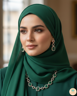 The Emerald Geo-Luxe Necklace Set