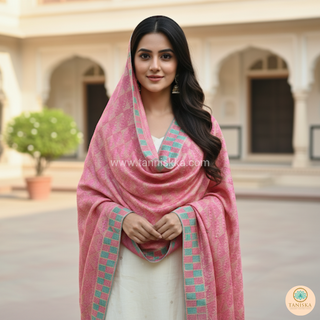 The Royal Rubellite Phulkari Dupatta