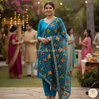 The Royal Star Bloom Phulkari Dupatta