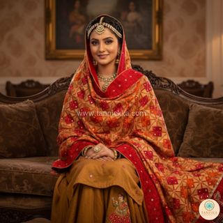 The Bridal Shagun Phulkari Dupatta