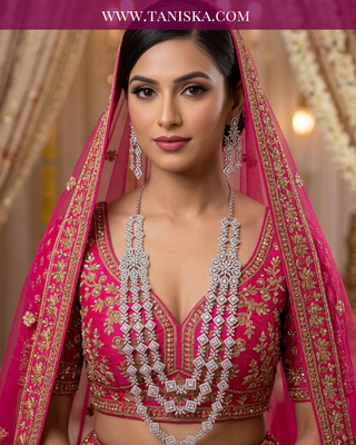 The Crystal Cascade Bridal Haar