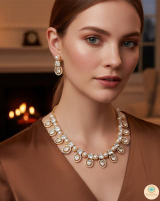 The Verra Necklace Set (Golden)