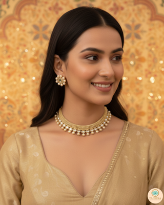 The Gilded Pearl Perfection Necklace Set
