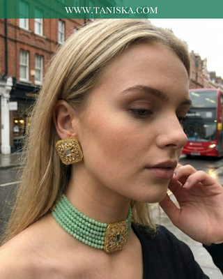 The Mint Meadow Gilded Choker Set