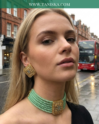 The Mint Meadow Gilded Choker Set