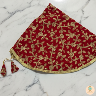 1 Multi-Purpose DORI RUMAL (Gift Bag, Thaal Cover, Potli Bag - Perfect for: Indian Wedding, Shagan Ceremony, Chunni Charhana, Bridal Shower, Baby Shower, Maiyan, Weddings, Favors, Shaadi, Walima)