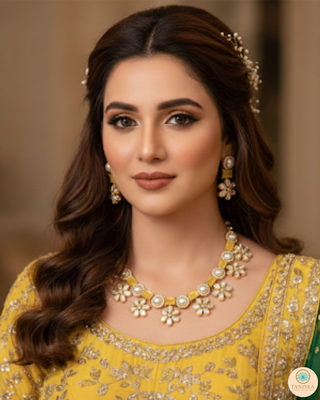 The Citrine Sun-Bloom Necklace Set