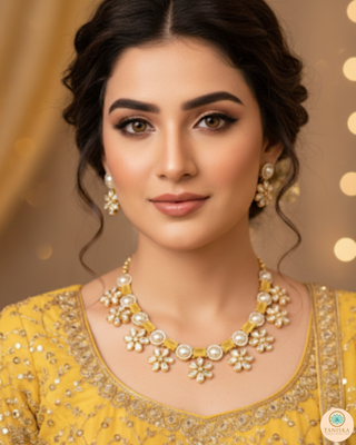 The Citrine Sun-Bloom Necklace Set