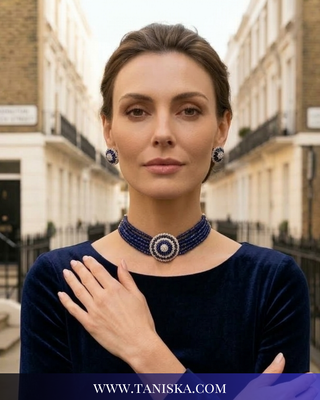 The Kensington Sapphire Choker Set