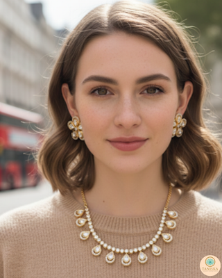 The Aurelia Floral Kundan Necklace Set