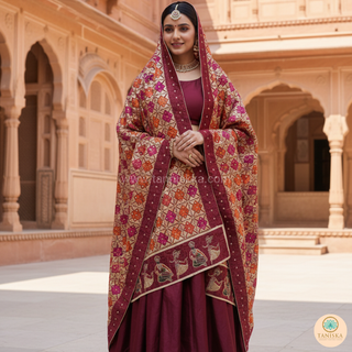 The Bridal Shagun Phulkari Dupatta