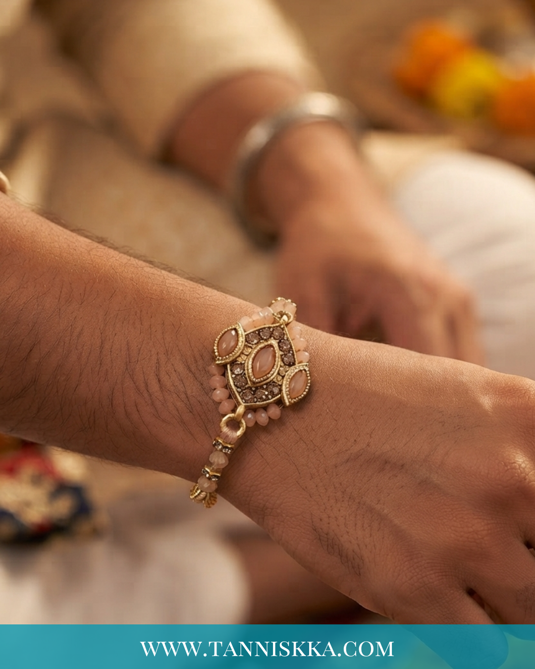 Peach Rakhi Thread (x1 Thread)