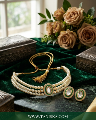 Radiant Pavé Jewelry Set