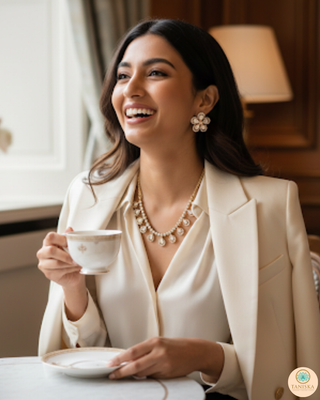 The Aurelia Floral Kundan Necklace Set