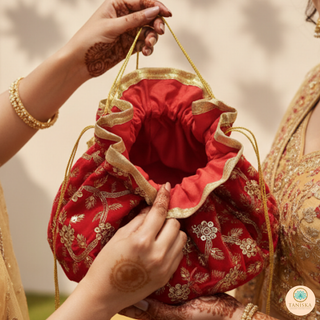 1 Multi-Purpose DORI RUMAL (Gift Bag, Thaal Cover, Potli Bag - Perfect for: Indian Wedding, Shagan Ceremony, Chunni Charhana, Bridal Shower, Baby Shower, Maiyan, Weddings, Favors, Shaadi, Walima)