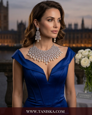The Victoria Silver & Pearl Choker Set