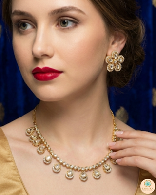 The Aurelia Floral Kundan Necklace Set