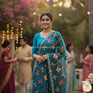 The Royal Star Bloom Phulkari Dupatta