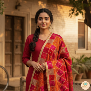 The Patiala Bagh Phulkari Dupatta