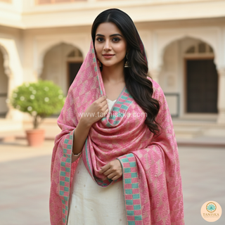 The Royal Rubellite Phulkari Dupatta