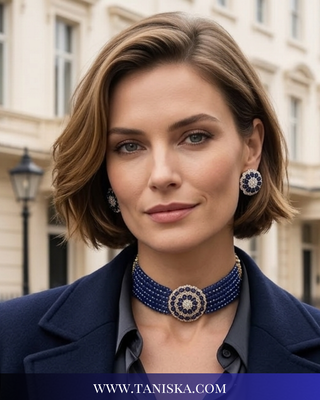The Kensington Sapphire Choker Set