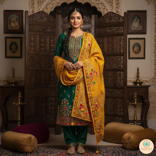 The Maharani Phulkari Dupatta