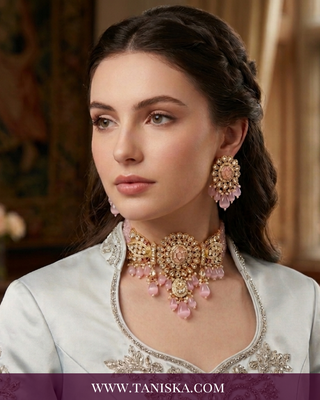 The Regal Azure Kundan Choker Set