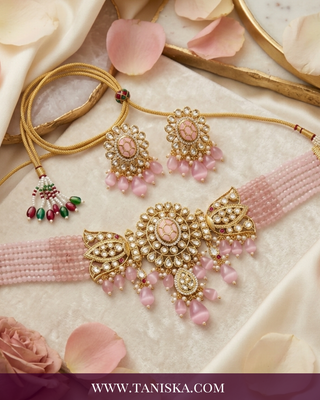 The Regal Azure Kundan Choker Set