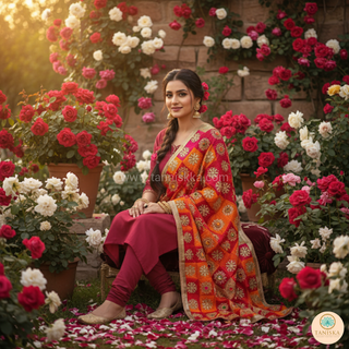 The Sangeet Phulkari Dupatta