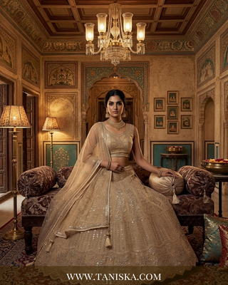 Gilded Starlight Embroidered Lehenga