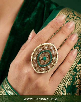 The Emerald Marquise Statement Ring