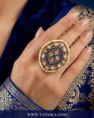 The Royal Azure Marquise Ring