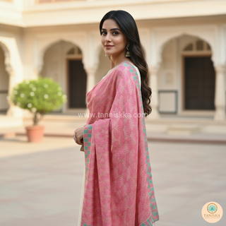 The Royal Rubellite Phulkari Dupatta