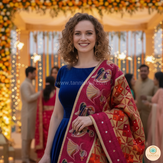 The Bridal Shagun Phulkari Dupatta
